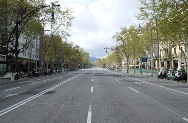Coronavirus: La ciudad de Barcelona como nunca antes vista por culpa de la pandemia