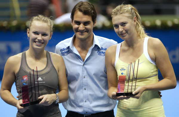 Caroline Wozniackiimita imita a Serena Williams en Brazil