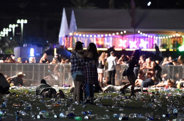 ¡Pánico y sangre! Las tristes fotografías que dejó el tiroteo en Las Vegas