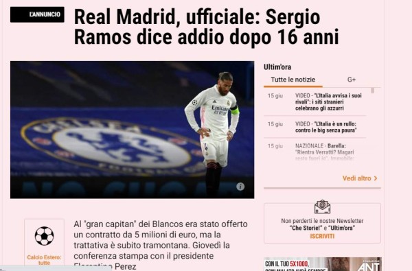 Ramos ya se pronunció: Medios y personajes de fútbol despiden en halagos al español del Real Madrid