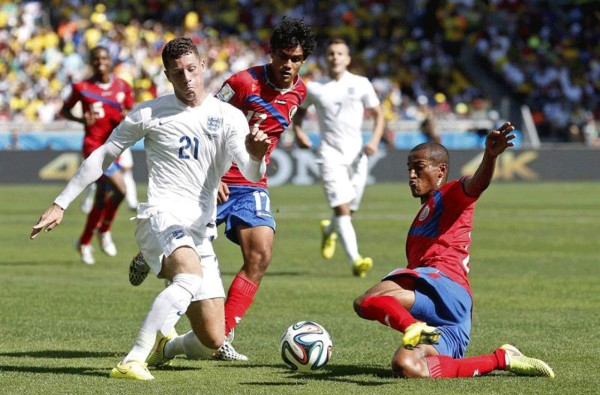 Una sorprendente Costa Rica despide a Inglaterra del mundial Brasil 2014.