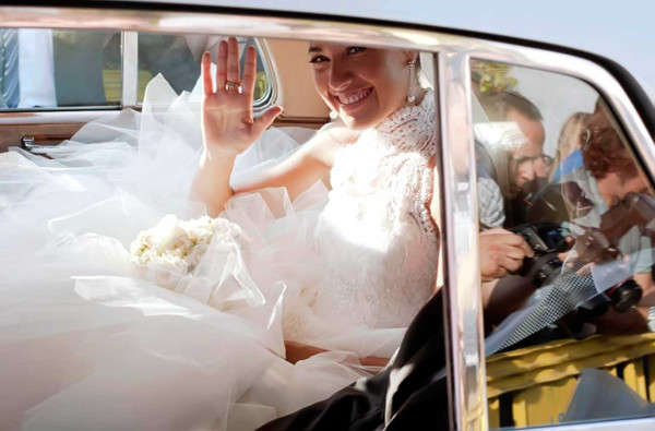 Xavi Hernández contrae matrimonio en Blanes con Nuria Cunillera.