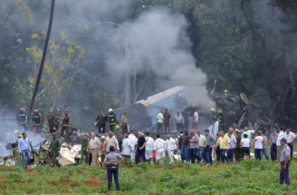 Las impactantes imágenes del accidente aéreo en La Habana, Cuba