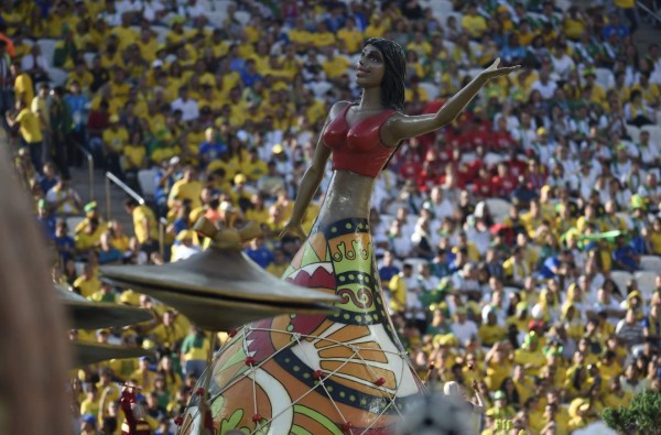 Espectacular inauguración de ceremonia de Brasil 2014