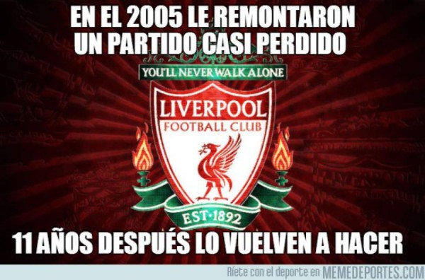 Los mejores memes de la remontada histórica del Liverpool ante el Borussia Dortmund