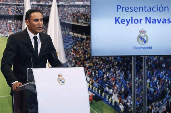 Keylor Navas fue presentado como portero del Real Madrid.