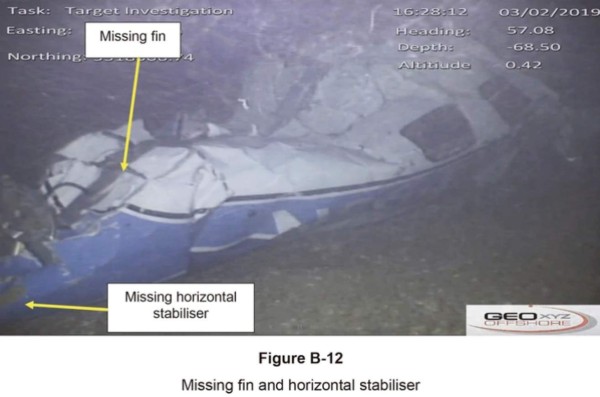 Caso Emiliano Sala: Revelan nuevas fotos de cómo quedó la aeronave del argentino bajó el mar&nbsp;&nbsp;