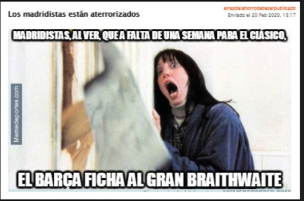 Barcelona: Los crueles memes sobre el polémico fichaje de Braithwaite