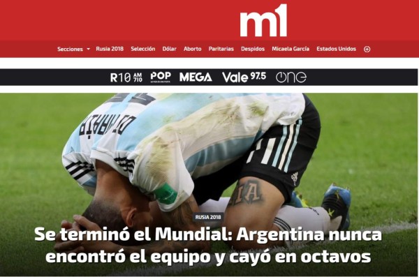 PORTADAS: Así titulan los diarios la eliminación de Argentina de Messi de Rusia 2018