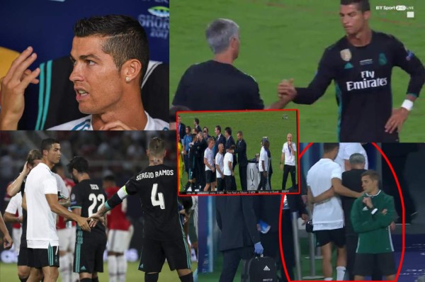 LO MÁS CURIOSO: ¿Qué hacía CR7 en la banca? el frío saludo de Mourinho con los madridistas