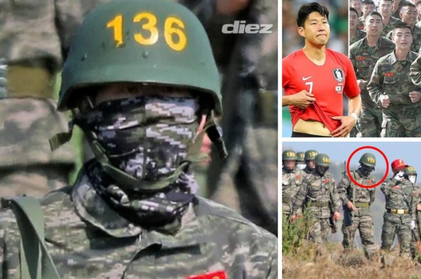 Pistola en mano y casco número 136: Las impactantes imágenes de Son Heung-min cumpliendo el servicio militar&nbsp;&nbsp;&nbsp;