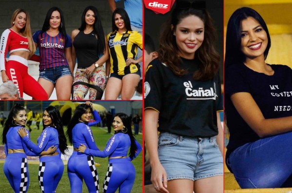 ¡Linduras! Las chicas que embellecieron el clásico entre Real España-Motagua
