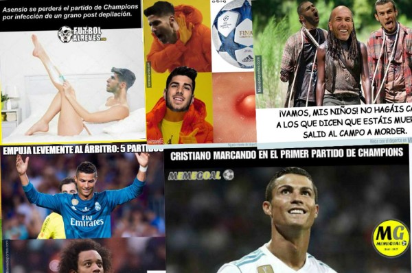 ¡Los memes atacan a Cristiano y Asensio después de la paliza del Madrid al Apoel!