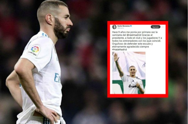 El mensaje de Benzema que huele a despedida: 'Gracias al presidente, a todo el club'