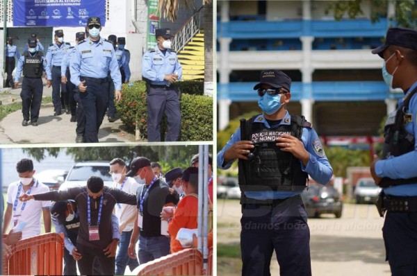 Se duplica la seguridad para el juego Honduras vs Jamaica: hay cinco retenes para entrar al estadio
