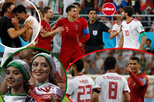 NO SE VIO EN TV: El desgarrador llanto y la riña que se armó al final del Portugal-Irán en Rusia 2018