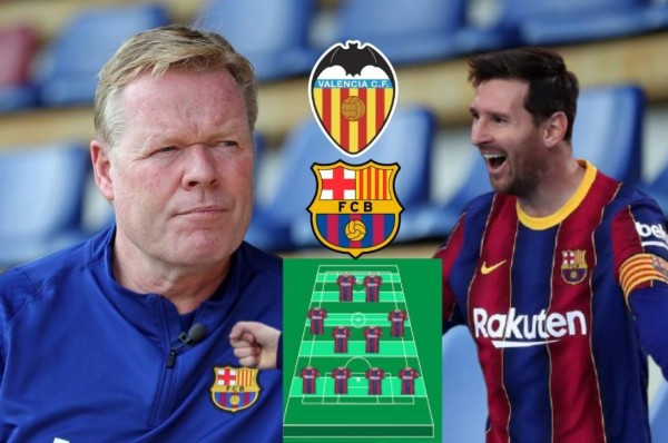 Con tres cambios: La alineación del Barcelona para el partidazo ante el Valencia en Mestalla