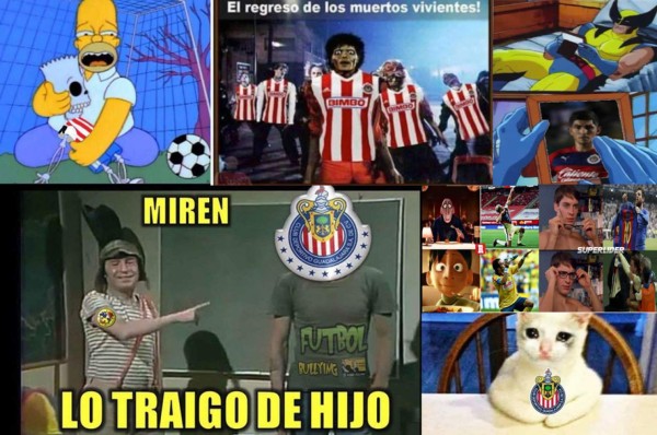 Memes estallan contra el Guadalajara tras caer humillado ante el América en el clásico mexicano
