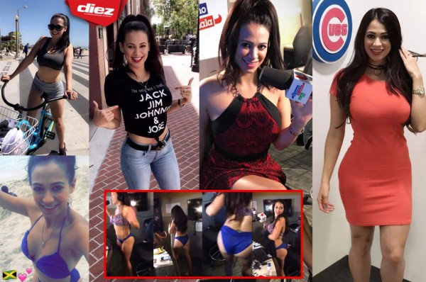 FOTOS: Así es la sexy locutora hondureña que se desnudó por la selección