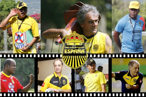 Real España: 19 procesos, 15 técnicos y apenas tres títulos en 10 años