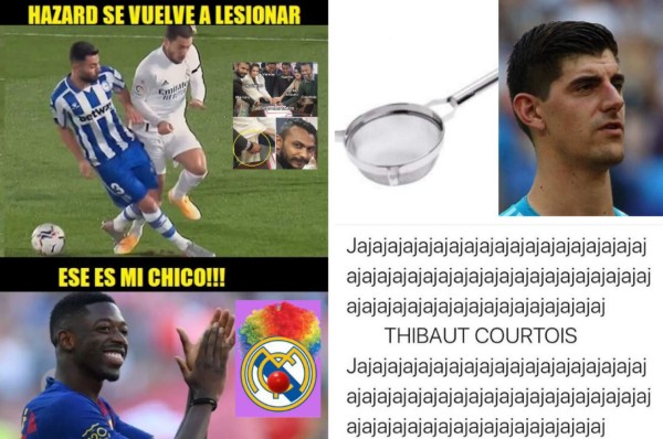 Los memes destruyen a Courtois, Hazard y al Real Madrid por la dura derrota ante el Alavés