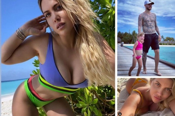 Wanda Nara luce su cuerpazo en las vacaciones navideñas con Icardi en las Maldivas