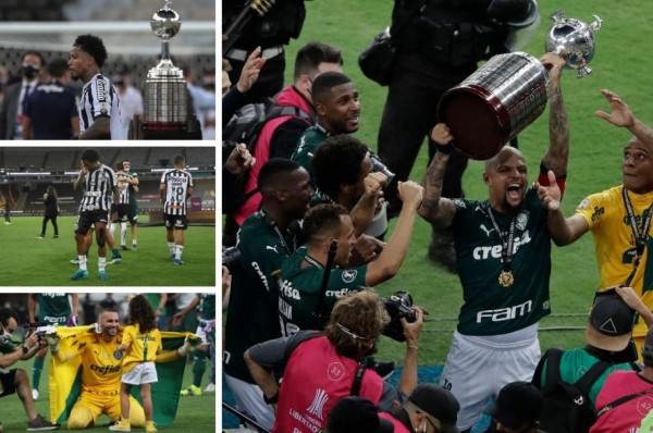 Fotos: La maldición de tocar la Copa Libertadores antes del juego y el gran festejo del Palmeiras
