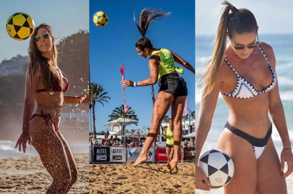 Así es la infartante brasileña que retó a Neymar y le ganó en tenis-fútbol