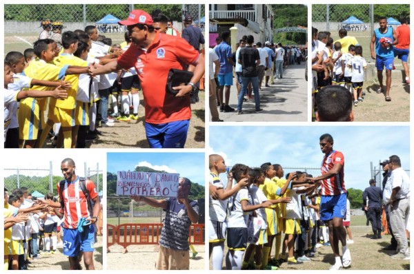 FOTOS: El caluroso recibimiento que tuvo Olimpia en Roatán. ¿Y el camerino?