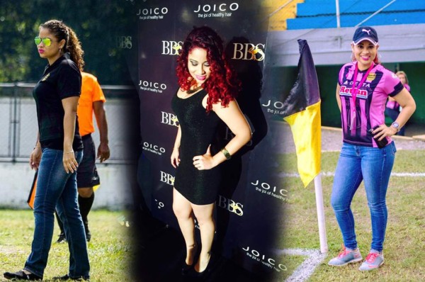 Waldina Mejía, la bella entrenadora del equipo femenino de Real España