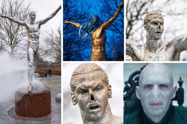 No paran: La estatua de Ibrahimovic sufre nuevo vandalismo y esta vez le cortan la nariz &nbsp;&nbsp;