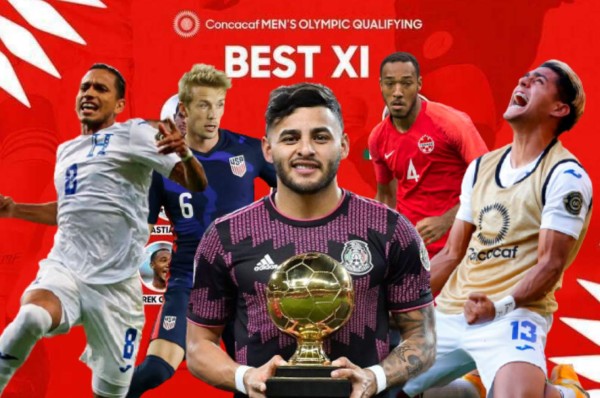 Cuatro de Honduras destacan en la alineación: Este es el mejor 11 del Preolímpico de Concacaf&nbsp;&nbsp;