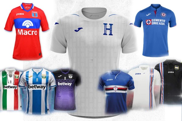 Los actuales diseños de Joma: Honduras, Ucrania y clubes del mundo