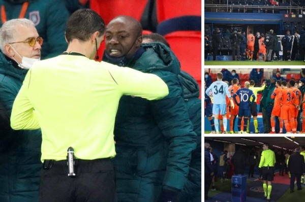Escándalo: ¿Qué le dijo? Así fue la bronca que se armó en el Istanbul-PSG por racismo de un árbitro