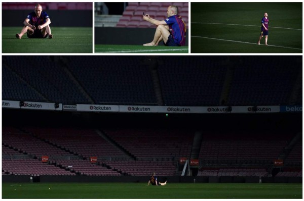 Las fotos de Andrés Iniesta en el Camp Nou que parten el corazón