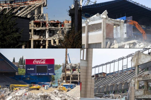 Así desaparece: Las nuevas imágenes de la demolición del estadio Vicente Calderón