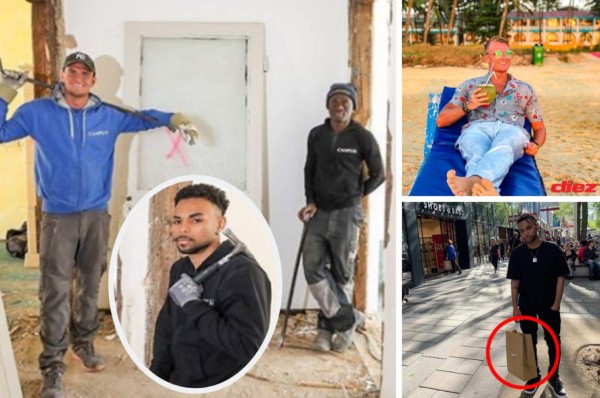 Debido al coronavirus: Los tres futbolistas que están trabajando como albañiles en la cuarentena