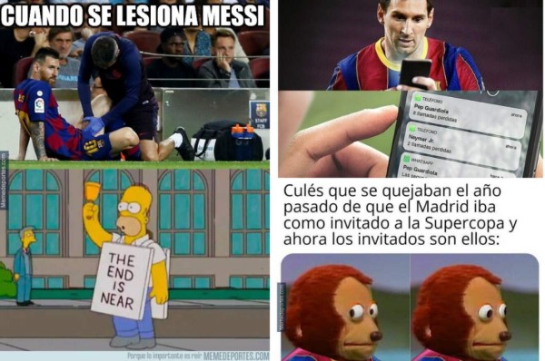 Messi, protagonista de los memes tras el sufrido triunfo del Barcelona en la Supercopa española