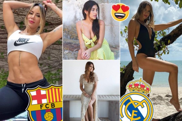 Se puso lindo el Clásico: Las preciosas novias de los jugadores de Barcelona y Real Madrid