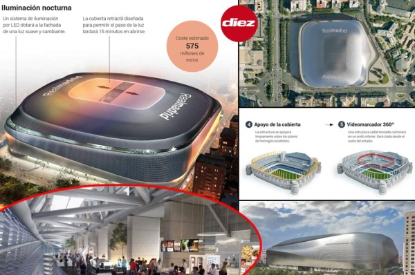 ¡Todo listo! Real Madrid publica cómo será el nuevo y lujoso Santiago Bernabéu