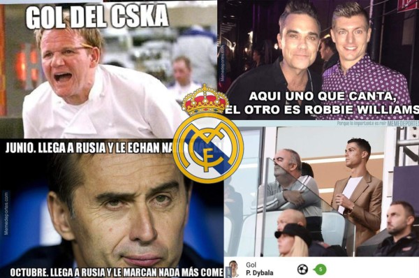 Acribillan con memes al Real Madrid tras perder en Champions ante CSKA