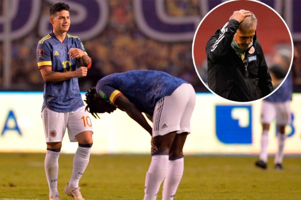 Hubo puños: James se pelea con un compañero tras la paliza de Ecuador a Colombia