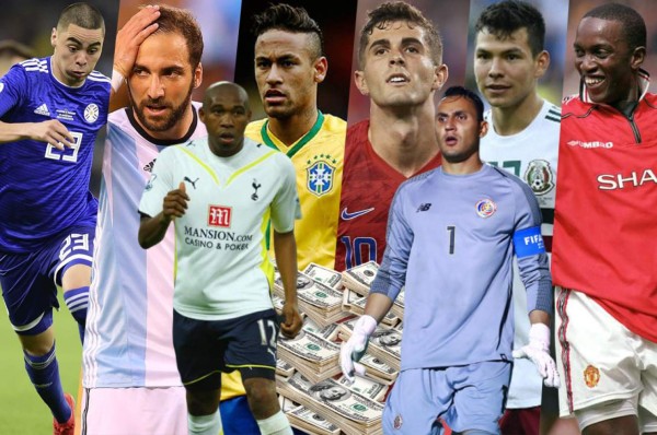 Top: Los traspasos más caros en la historia de cada país en Conmebol y Concacaf
