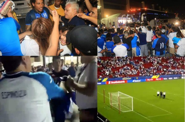 Lo que no se vio en TV: Espectacular despedida en Texas y le quitaron la camisa de Elis a un hincha