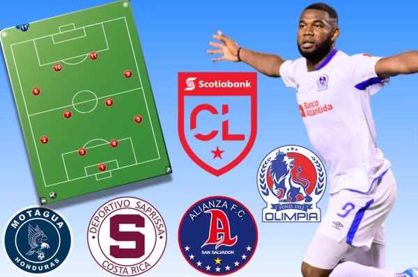 Cinco futbolistas de clubes hondureños en el 11 ideal de la Concacaf League 2019