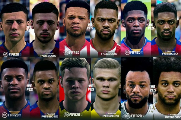 Abrumador: PES 20 pone por los suelos al FIFA 20 con respecto al parecido de los jugadores