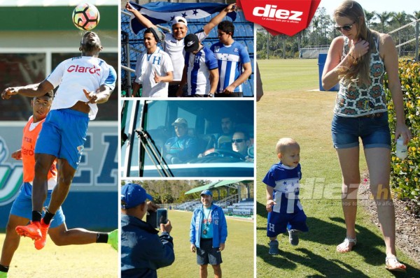 Un 'gringuito' y aficionados acaparan miradas en entreno de Honduras