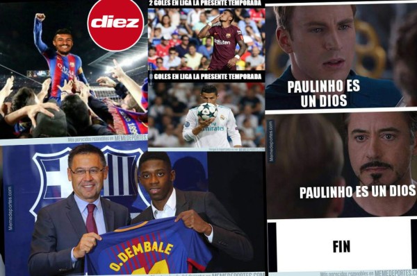 Paulinho, blanco perfecto de los memes que dejó el Barcelona-Eibar