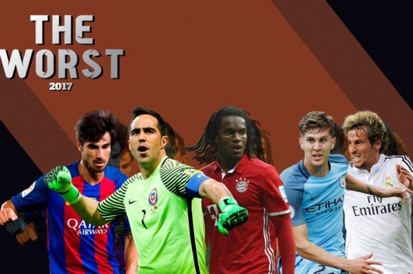 ¡SORPRESA! Conocé quiénes son los 'peores' futbolistas del 2017