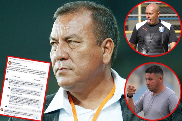 Carlos Tábora, DT de la Sub-20 se pelea defendiendo a sus jugadores